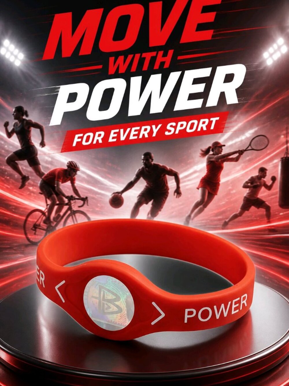 6‑Pack Silicone Sports Wristbands